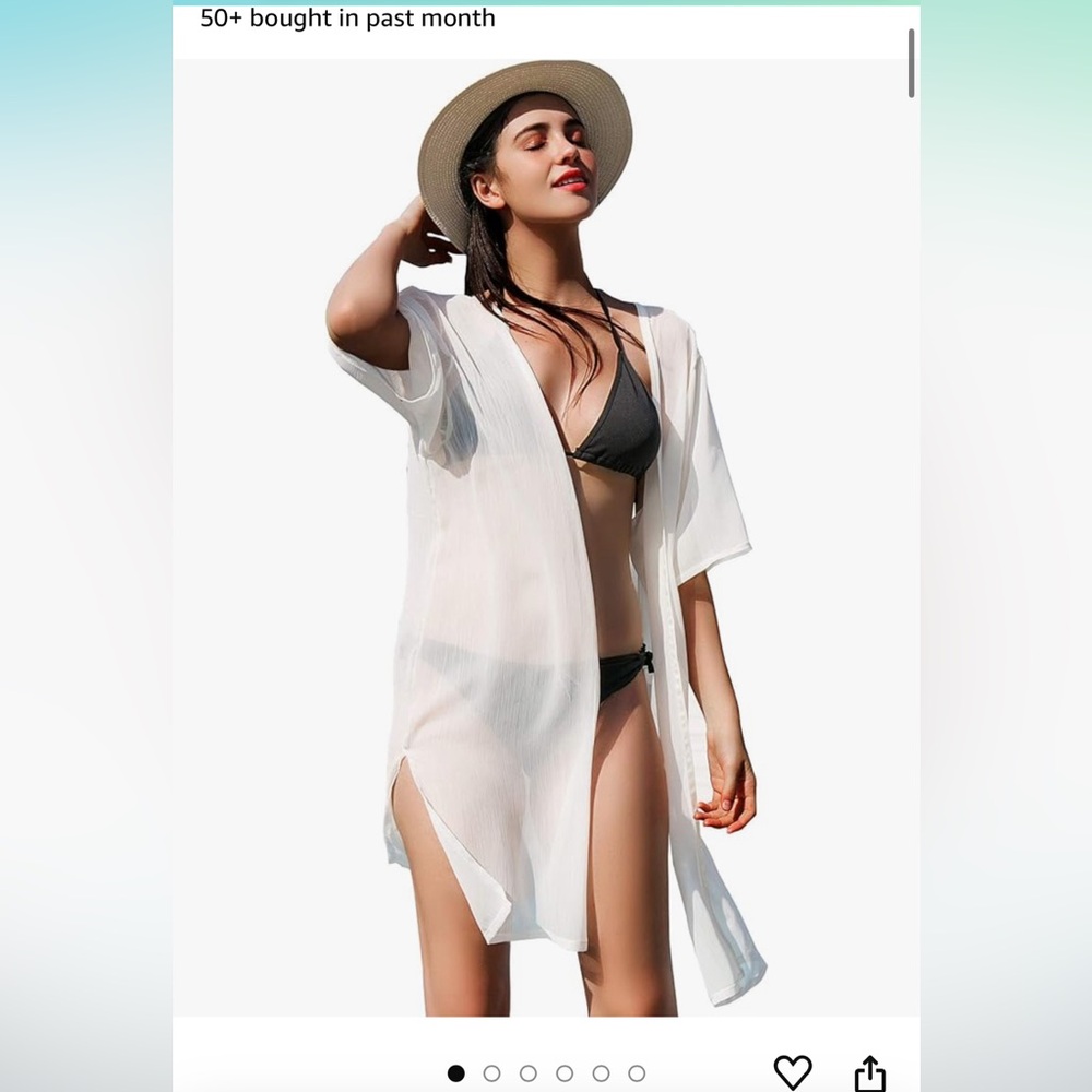 Womens Chiffon Kimono Bikini Cover up